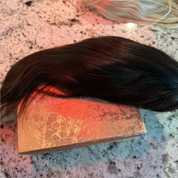 Real human hair  Brown Wig with Black Strap - Picture 5 of 5